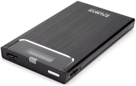 Zalman ZM-VE350 USB 3.0 External 2.5" Hard Drive Enclosure with Built-in Virtual CD Emulator (ZM-V350B)