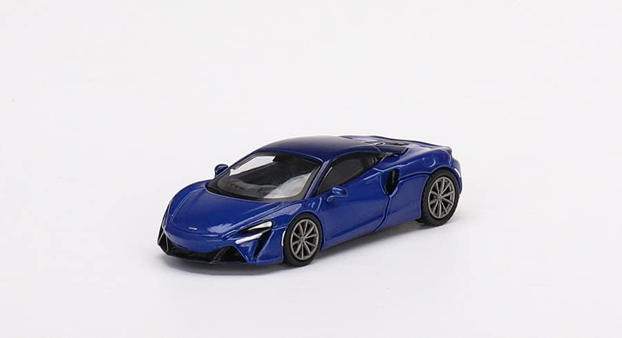 Auto a escala 1:64 McLaren Artura azul volcán miniatura 2