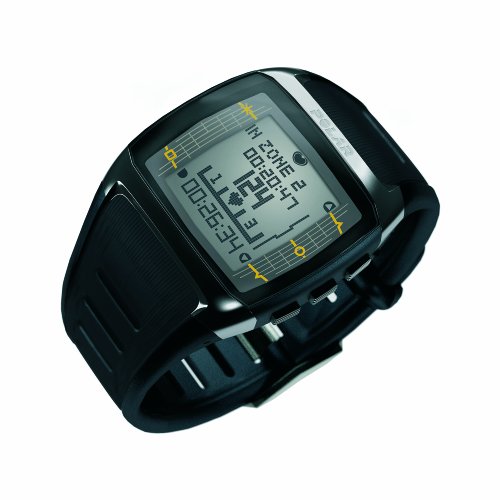 Image of Polar FT60 Men's Heart Monitor Watch (Black with White Display)