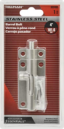 Hardware Essentials 852509 Spring-Loaded Stall And Gate Sliding Latch #TOP1