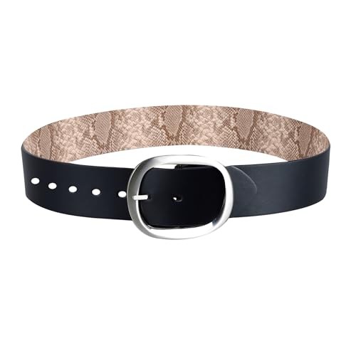 Calvin Klein Women's Two-in-One Flip-to-Reverse Statement Buckle Wide Fashion Reversible Belt (Regular & Plus Sizes)4