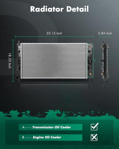 Image of SCITOO 2864 Radiator compatible with 2008-2012 for Chevrolet Malibu 2.4L