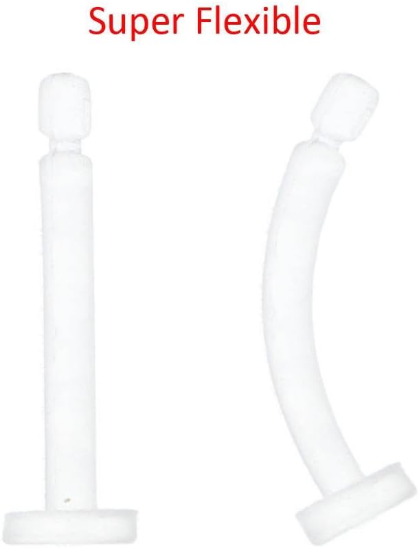 Oasis Plus 10pcs 14G Clear Flexible Bioplast Retainer Lip Studs Monroe Labret Belly Rings Snake Bites Eyes Piercing