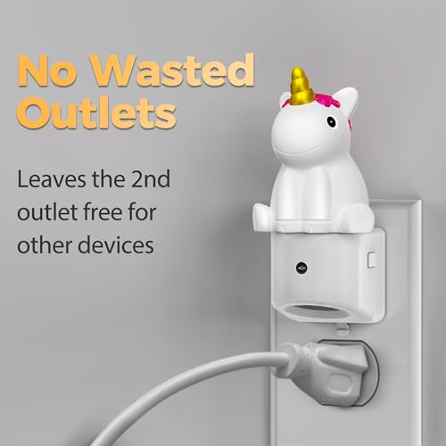Image of DORESshop LED Night Light for Kids, 3D Cute Unicorn Kids Night Light with Dusk to Dawn Sensor, RGB+Soft White 3000K Plug in Night Light for Kids Room Decor, Birthday Gift Nightlight for Kids