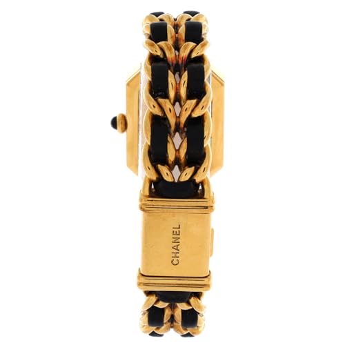 Pre-Loved Premiere Rock Quartz Watch Plated Metal and Leather 204