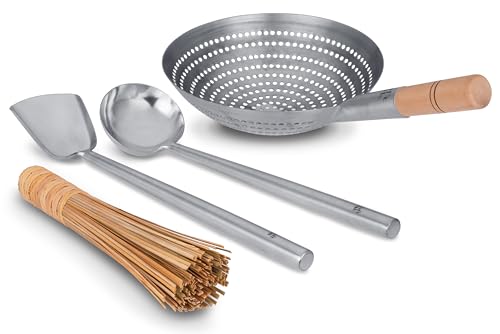 Wok de Carbono 16 Pulgadas con Set de 4 Utensilios miniatura 7