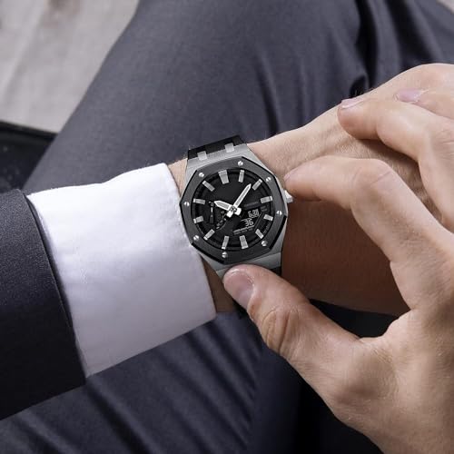 Kit conversion montre GA2100 en acier et bracelet caoutchouc fluoré - 2