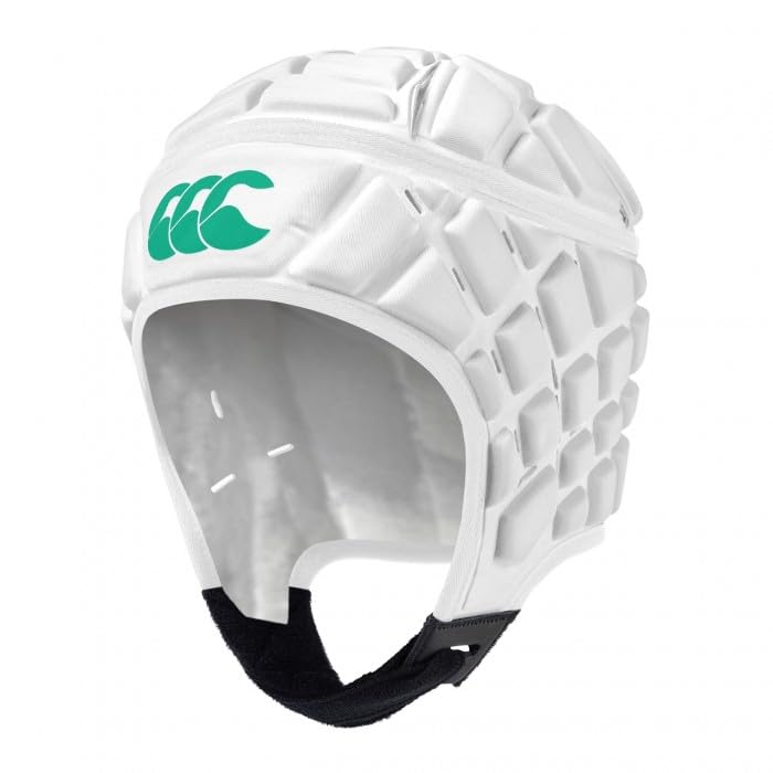 Canterbury Unisex Kid Raze Headguards, White/Green, XS