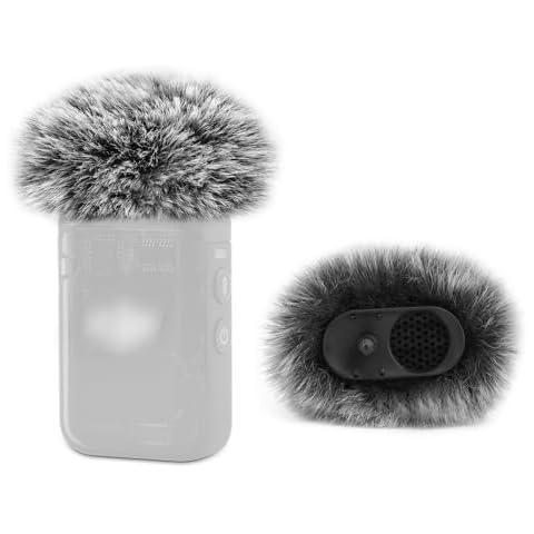 LEFXMOPHY Windscreen for DJI MIC 2 / OSMO POCKET 3 Microphone Furry Wind Muff Grey Foam (Not for Dji Mic 1 Cover), 2-Pack Cover