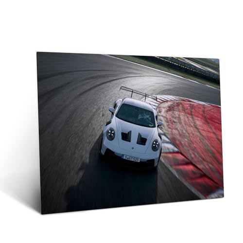 Displate Metal Poster Porsche Track Dominance: Porsche GT3 RS Magnetic Mount Wall Art Bedroom Decor Posters 17.7 x 12.6 inch