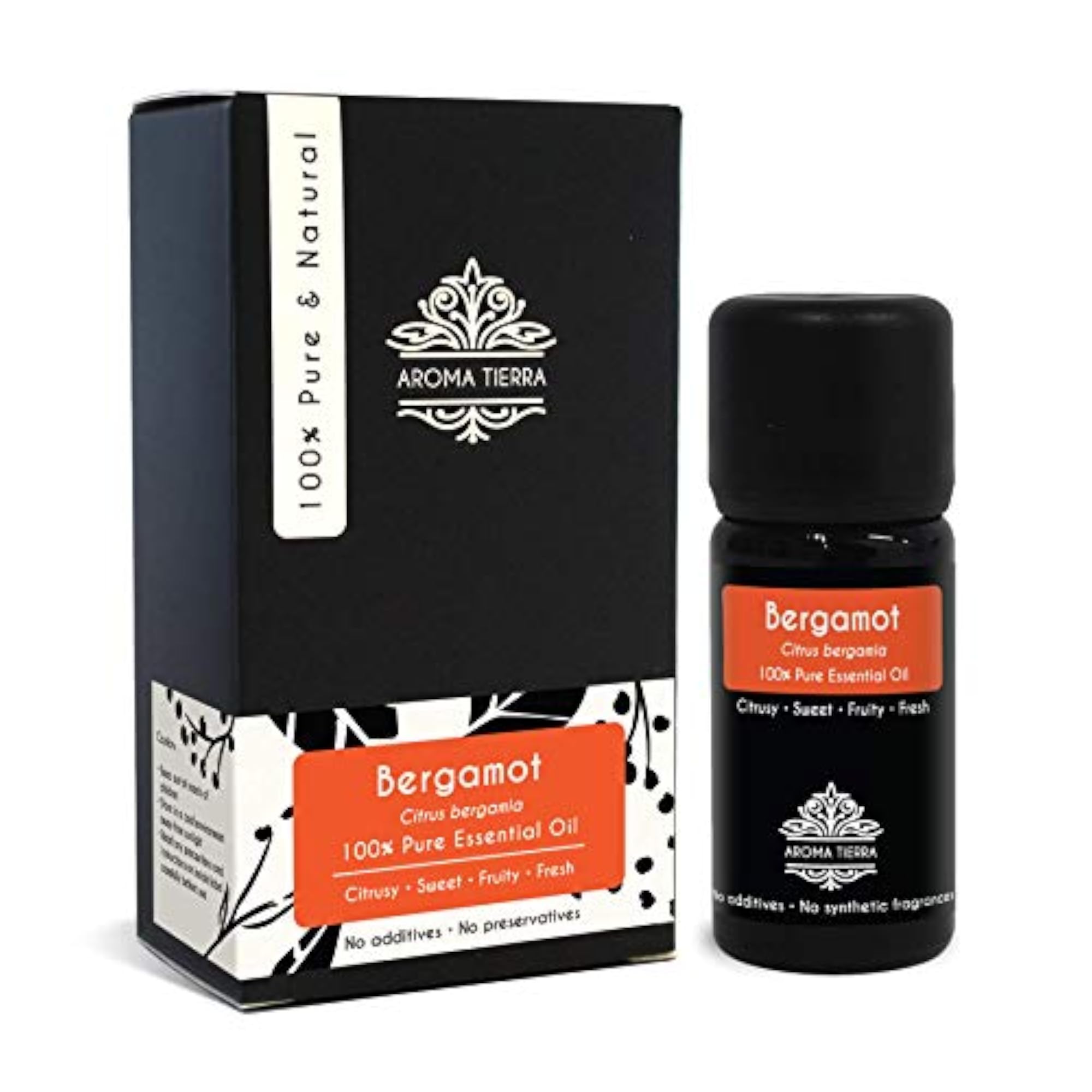 Aroma Tierra Bergamot Essential Oil, 10ml