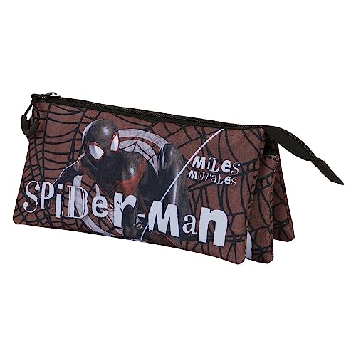 Trousse triple Spider-Man pour ranger ses stylos dans le cartable