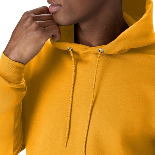 Image of Hanes Men's, EcoSmart, Cotton-Blend Hooded Sweatshirt, Plush Fleece Pullover Hoodie