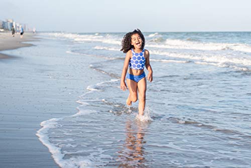 Image of SwimZip Girls' Halter Top and Bikini Bottom 2 Piece Set UPF 50+ Sun Protection