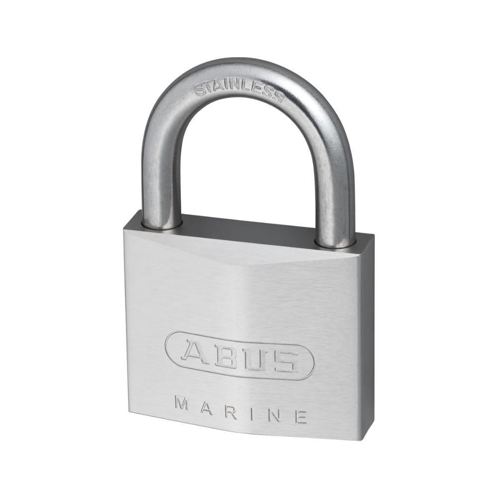 Cadenas ABUS Marine 75IB/30 - Laiton Nickelé - Niveau Sécurité 5 - Résistant Aux Intempéries - 2 Clés Incluses