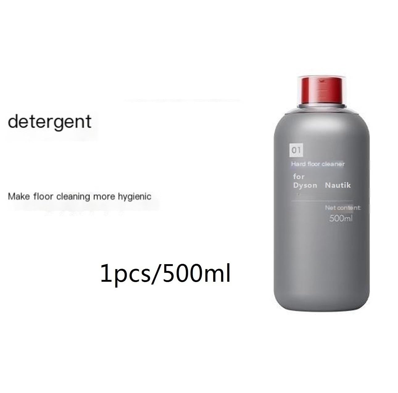 Detergente per lavasciuga pavimenti. Compatibile per Dyson Nautik Detergente per la pulizia dei pavimenti, 500 ml (16,9 fl oz)(2 bottles)