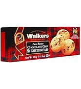 Walker's Shortbread Chocolate Chip Cookies, Pure Butter Shortbread Cookies, 4.4 Oz (Pack of 4)