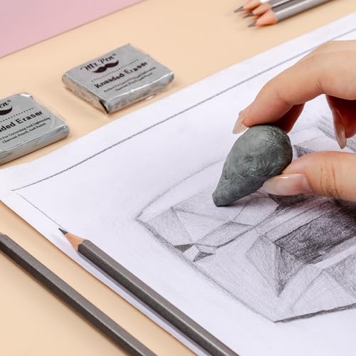 Image of Mr. Pen- Kneaded Erasers, 1.44 inch x 1.36 inch, 3 Pack, Gray