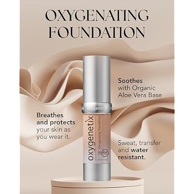 Oxygenetix Oxygenating Foundation Porcelain | Breathable Makeup for Face | Buildable Coverage with Weightless Feel | Longwear Foundation for Women | Safe for Sensitive or Laser-Treated Skin