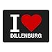 Produktbild Multifanshop Mousepad Classic I Love Dillenburg schwarz