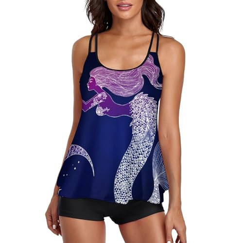 Maillot de bain tankini robe sirène de la lune pour vos vacances