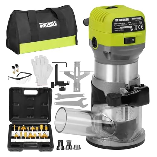 DEWINNER 710W Palm Router Kit with Bits