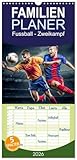Calvendo Sport Family Planner 2026 Football Double Battle with 5 Columns (Wall Calendar, 21 cm x 45 cm), Calvendo: Experience the Excitement of Football Tackling Makes Everyone Beat Faster