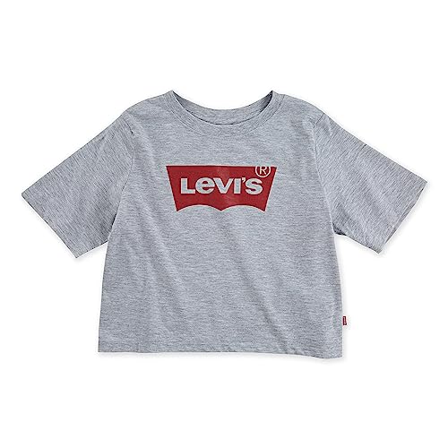 Image of Levi's Girl's Cotton Regular Fit All Over Print High Rise Top