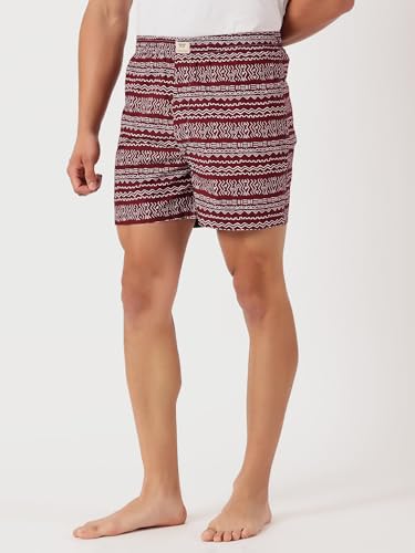 Image of Thomas Scott Men's | Cricket Club | Regular Fit | 100% Cotton | Casual | Woven | Boxer | Shorts | Pack of 3