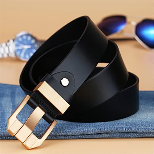 Belt men's leather top layer cowhide men's belt men's casual pin buckle jeans with2