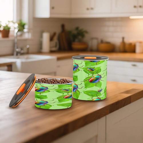 Contenedor para café y almacenamiento de cocina de acero inoxidable hermético 500 ml miniatura 6