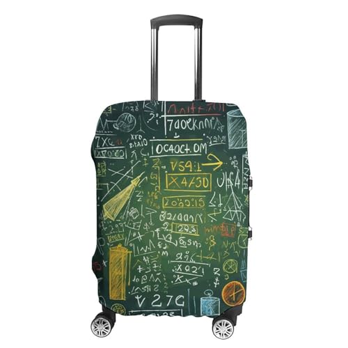 Math Question Luggage Cover, Washable Elastic Suitcase Cover Protector Fit 18-32 Inch Luggage