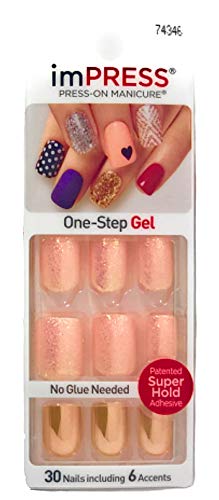 Kiss ImPress Press On Short Length Gel Nails 74346 Funky Town