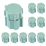 10 Pack Sprinkler Bubbler Heads Adjustable Water Flow Mushroom – 360° Drip Irrigation Emitters for Garden, Lawn, Flower Beds, Greenhouse – Fits 1/2' Tubing, Shrub Head Mushroom Bubbler