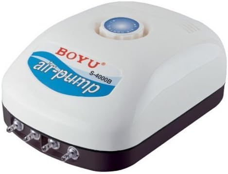 S4000B 4-Outlet Aquatic Air Pump, 9W 4x3.2L/min