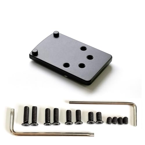 DAXISONN Dovetail Red Dot Mount Plate 7075 T6 Aluminum Adapter for Non-MOS Glock - Fits RMR/SRO/407C/507C/508T Footprints