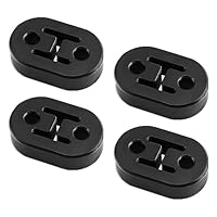 mizikuu 4 Stücke Auto Auspuff Aufhänger, Auto Auspuffhalter gummis Universal Auto Gummi Auspuff Langlebig Halterung Schalldämpfer Auspuffhalterung für alle Fahrzeuge geeignet 2 Löcher 12mm