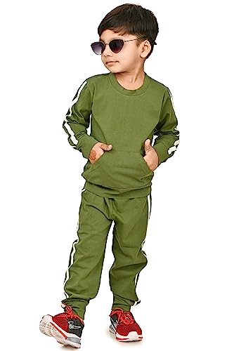 Image of Chandrika Full Sleeve Tshirt Sweatshirt Joggers Pyjama Pant Clothing Set for Baby Boy Girl