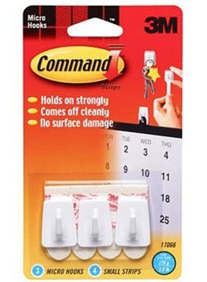 2X Micro Hooks Pack of 3 - Damage Free Hanging