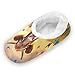 ALAZA Cow Butterfly Flower House Fleece Slippers Comfy Bedroom Shoes Anti-Slip for Women US 7-8