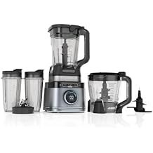 M&eacute;langeur et processeur &eacute;lectrique Ninja Detect Kitchen System, 1700 W, technologie BlendSense, pichet de 72 oz, bol de processeur alimentaire de 64 oz, lames de concassage totales mod&egrave;le TB 400