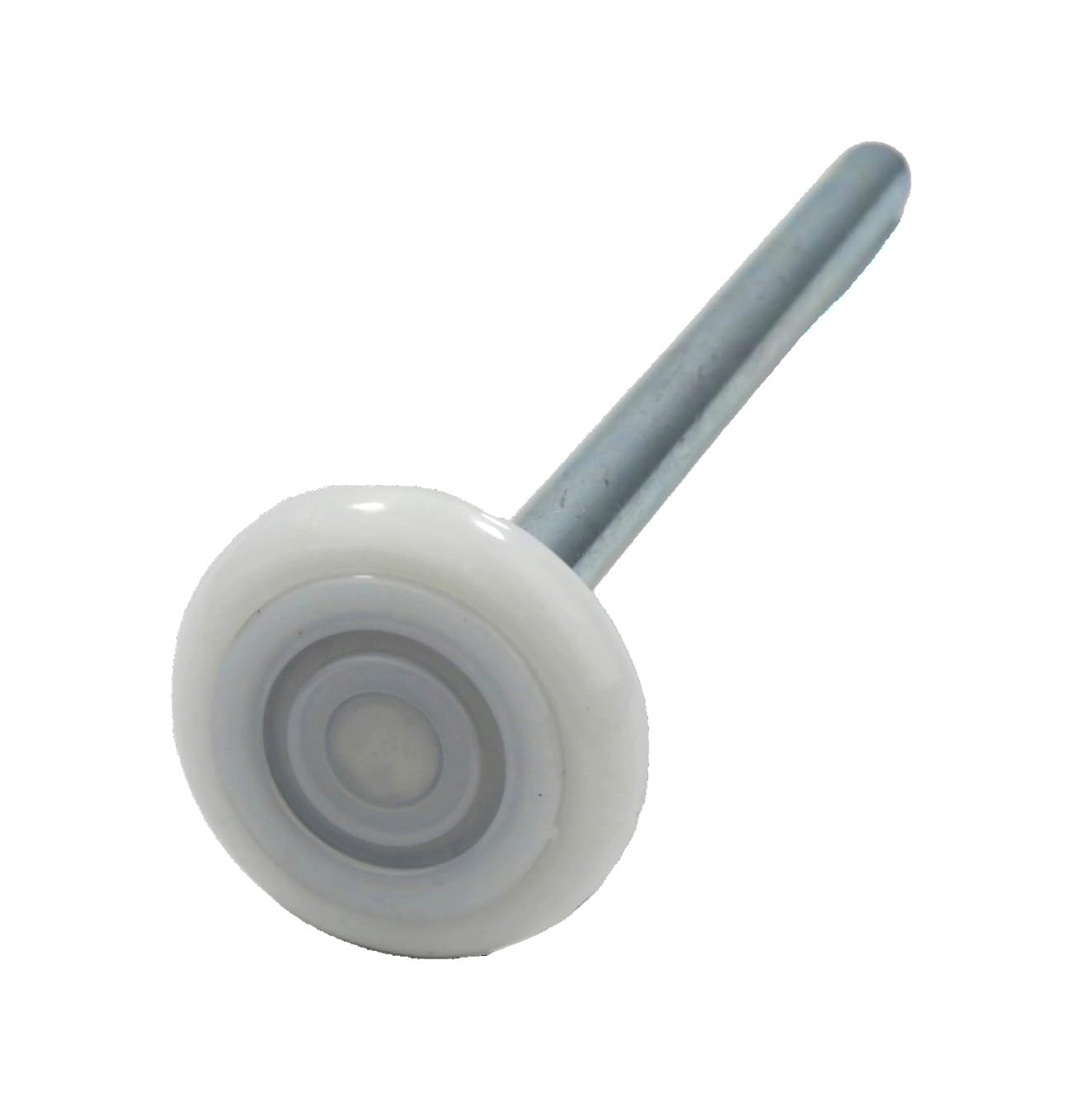 Ruedas de nailon para puerta de garaje de 5 cm con eje de 18 cm y rodamientos de bolas sellados por la tienda de ropa.