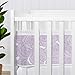 Sweet Jojo Designs + BreathableBaby 2-Piece Breathable Mesh Crib Liner Set (Purple Floral Rose) for Girls, Baby, Infants/Newborn Nursery (Solid Light Lavender, Flower, Elegant, Vintage, Shabby Chic)