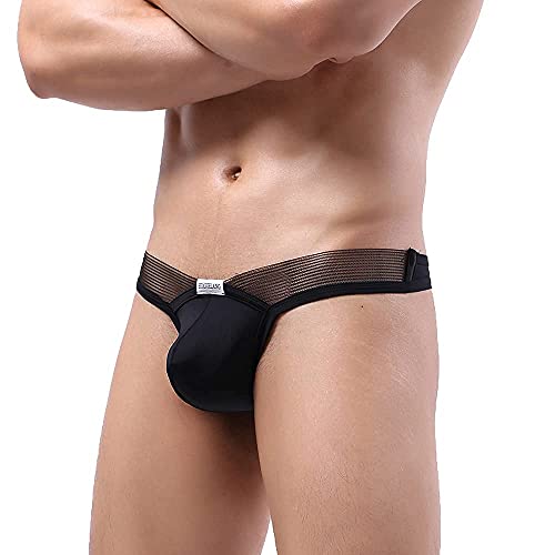 Men Jockstrap Underwear Sexy Ice Silk Jock Strap Panties T-back Thongs2