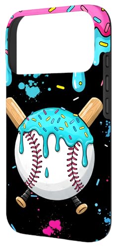 Baseball Ice Cream Drip with Sprinkles Bats Youth Boys Case for iPhone 17 Pro