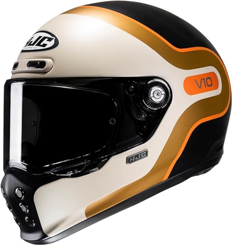 Casque Moto Intégral V10 Grape MC7SF HJC vintage anti-buée
