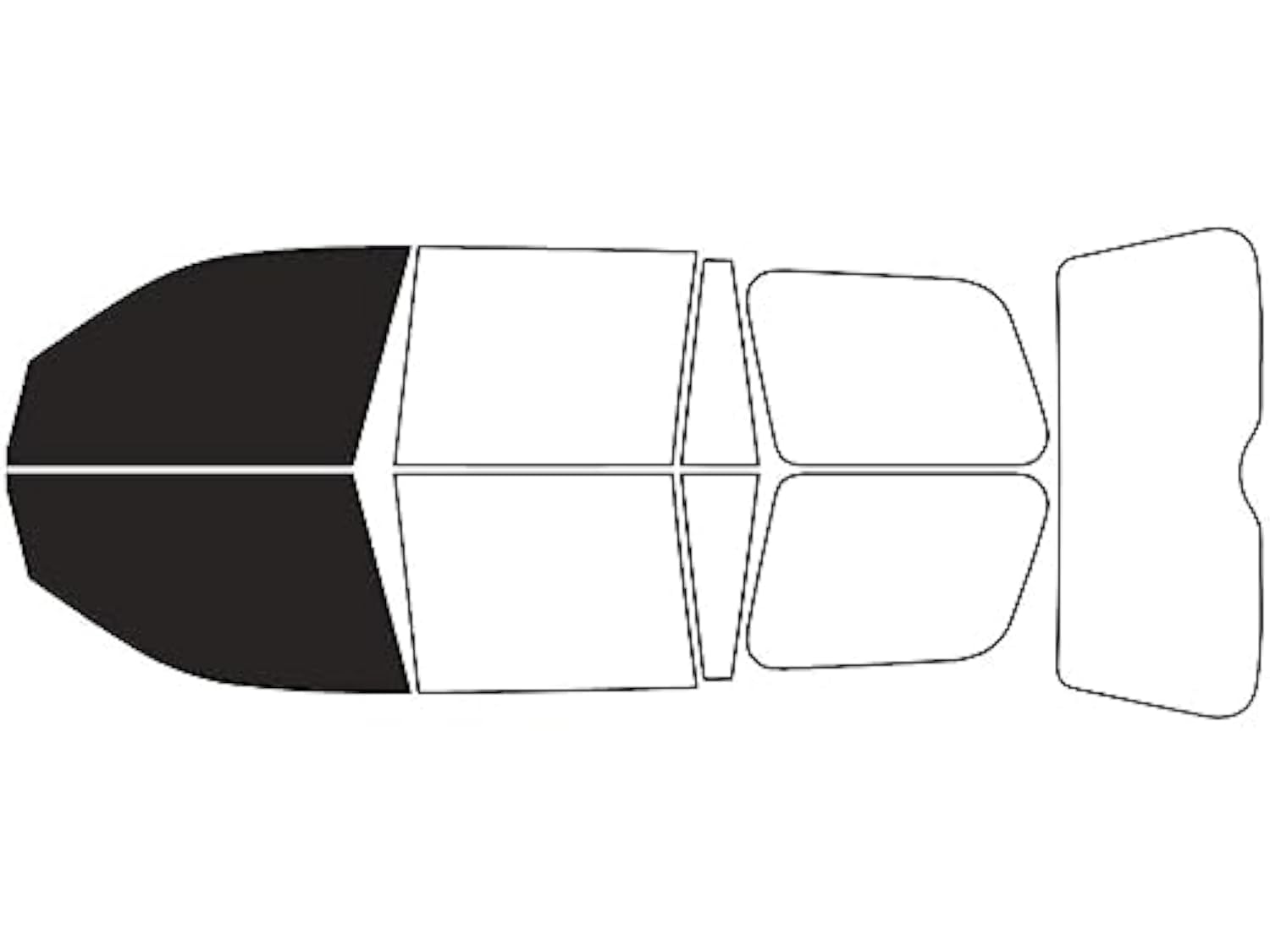 Rvinyl Window Tint Kit Compatible with Honda Pilot 2003-2008 - Front Precut Kit - 20%