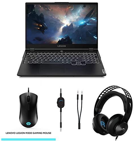 Image of Lenovo Legion 5i 10th Gen Intel i5 39.63cm (15.6 inch) FHD IPS Gaming Laptop (8GB /512GB SSD /Win10 /120 Hz /NVIDIA GTX 1650 4GB GDDR6 Graphics /2.3Kg) 82AU00KLIN +Legion Headset +M300 Gaming Mouse upto 8K DPI /16.8M RGB