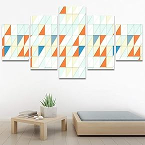 SIGNWIN 5 Panel Canvas Wall Art Modern Art...