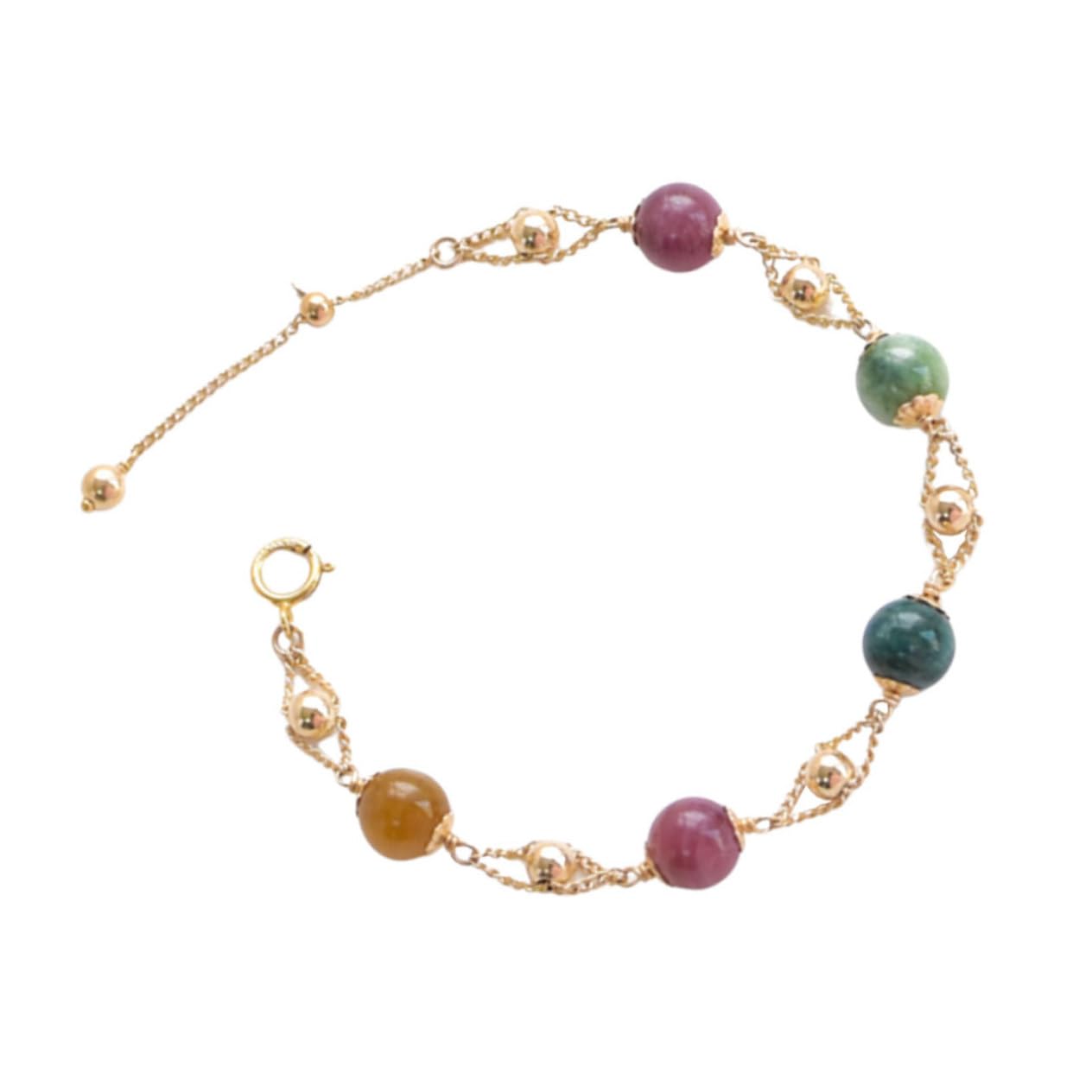 SOIMISS 2pièces Bracelet Tourmaline Naturelle Pour Femmes Bijoux Élégants Avec Perles Fait Main Parfait Pour Soirées Et Vie Quotidienne